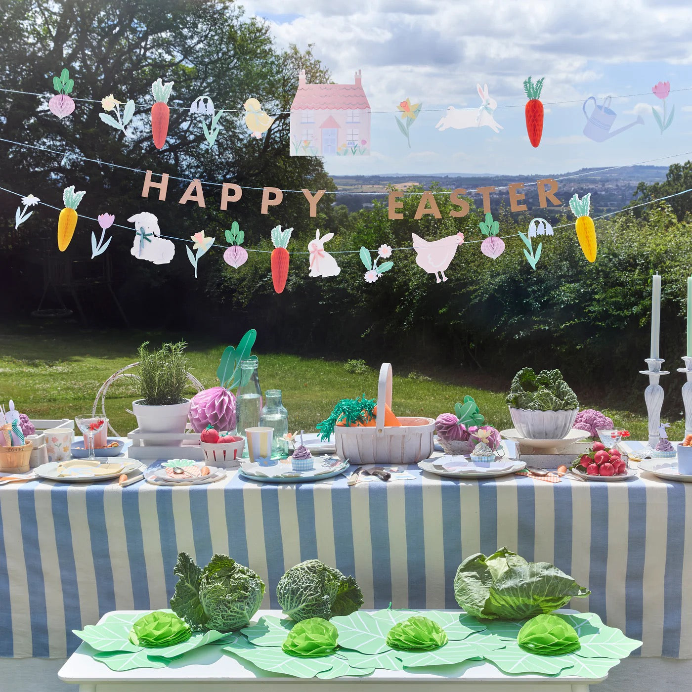 Set di ghirlanda orto di Pasqua